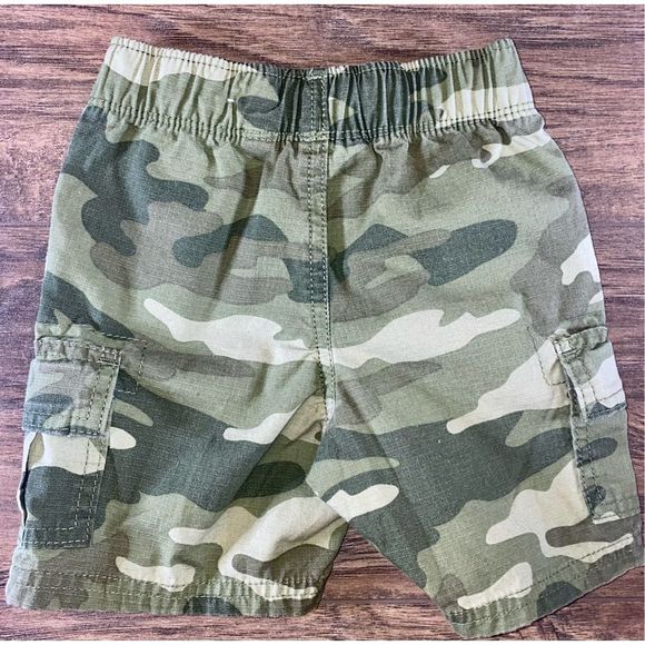 Children's Place Size 18-24 Months Camouflage Army Green Shorts - Picture 4 of 6